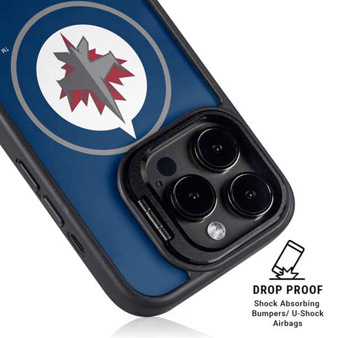 NHL Winnipeg Jets Logo iPhone 15 Pro Max Kickstand Case